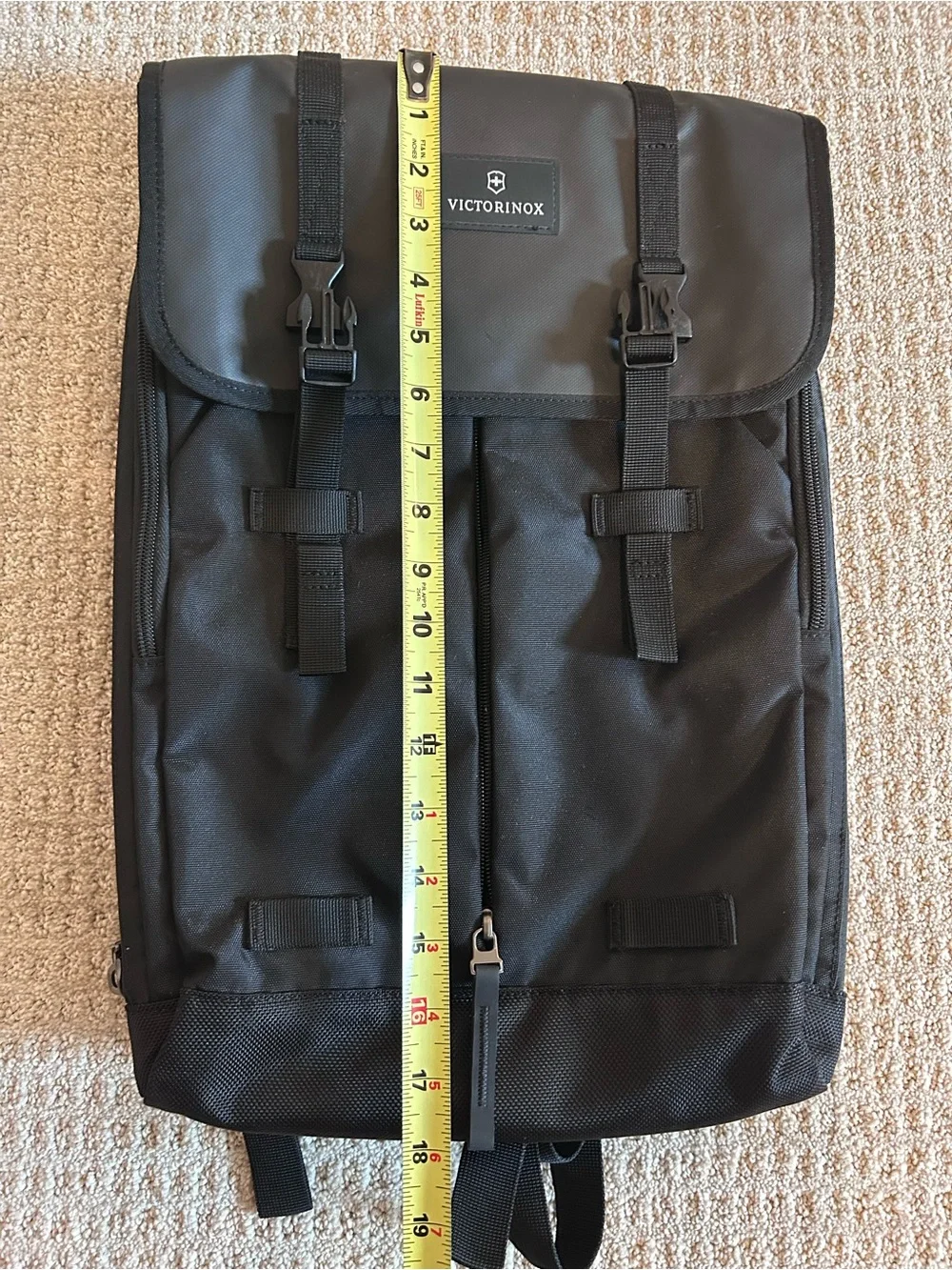 Victorinox Black Altmont 3.0 Flapover Laptop Backpack